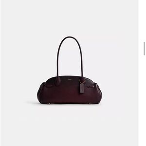 Coach Brass Merlot Leather Shoulder Bag